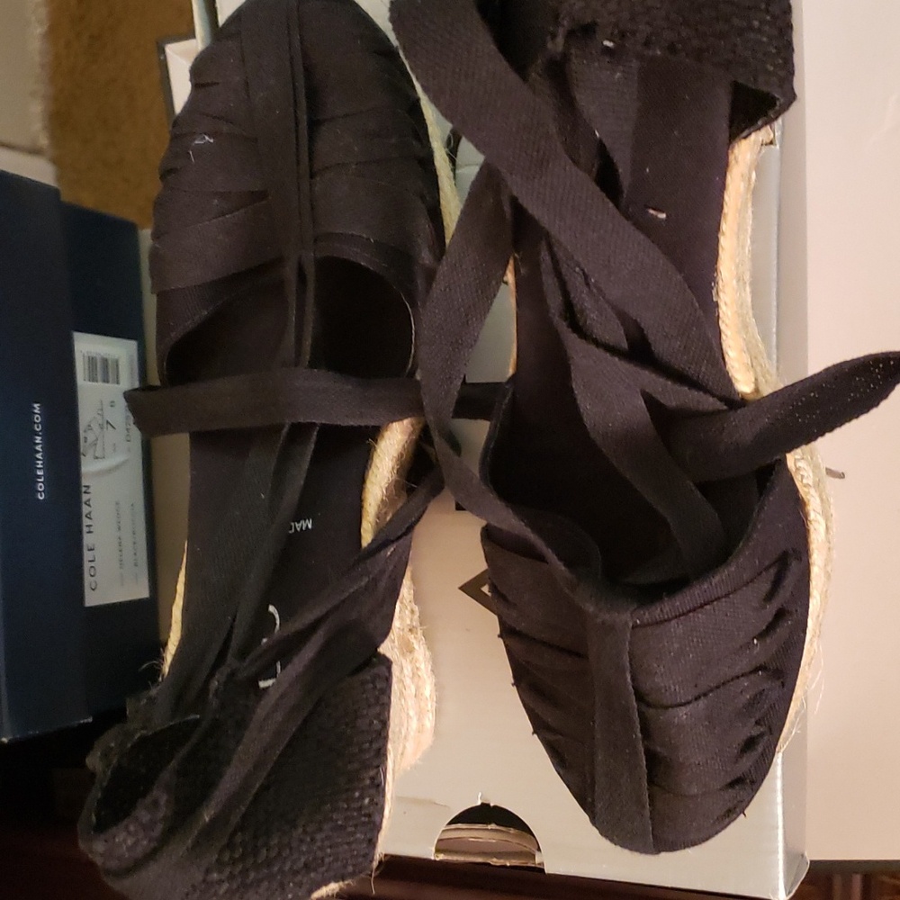 Aldo Espadrilles midnight black sz 38 tiffan style